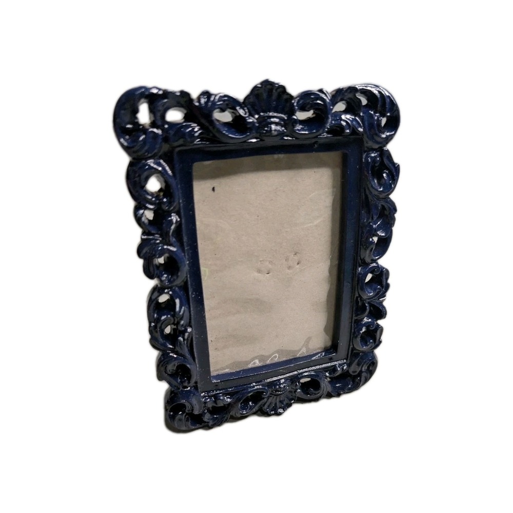 Michaels Ornate Baroque Dark Blue‎ Rectangular Picture Frame - Small Tabletop